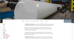 Desktop Screenshot of manifatturacattaneo.com