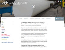 Tablet Screenshot of manifatturacattaneo.com